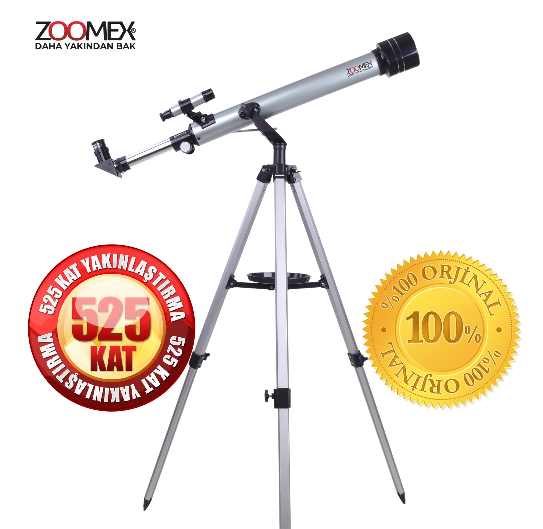 Zoomex 60F700TX Astronomik Teleskop 525X Büyütme - Taşıma Çantası