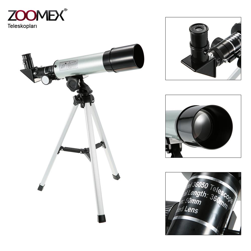Zoomex F36050TX Teleskop 90X Büyütme - Taşıma Çantası HEDİYELİ