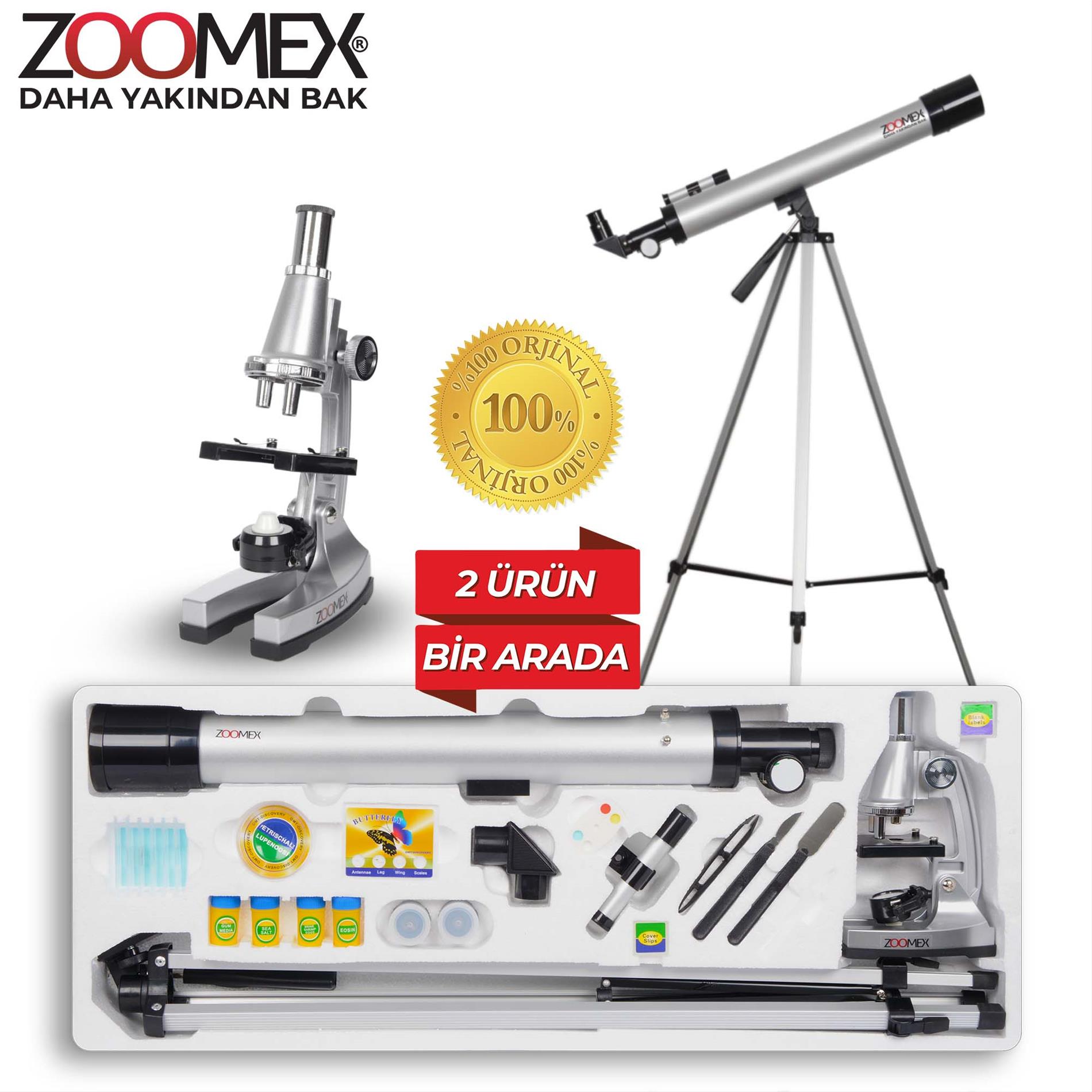 Zoomex TWMP-0406 Teleskop ve Mikroskop Seti- Eğitici ve Öğretici