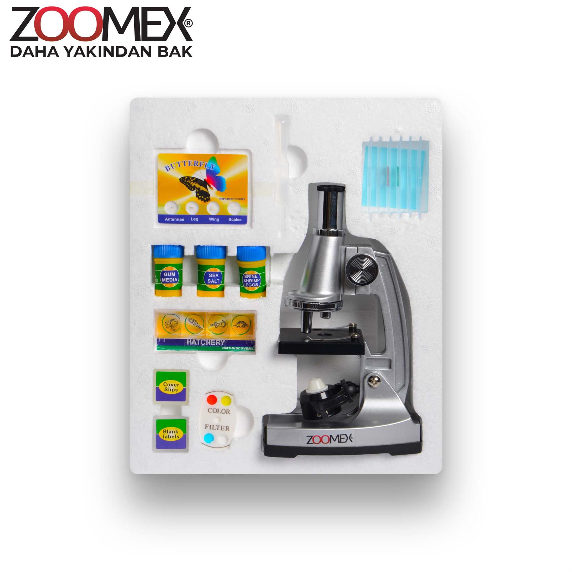 Zoomex MP-B750 Mikroskop Set - 750 Kat Büyütme - Eğitici ve
