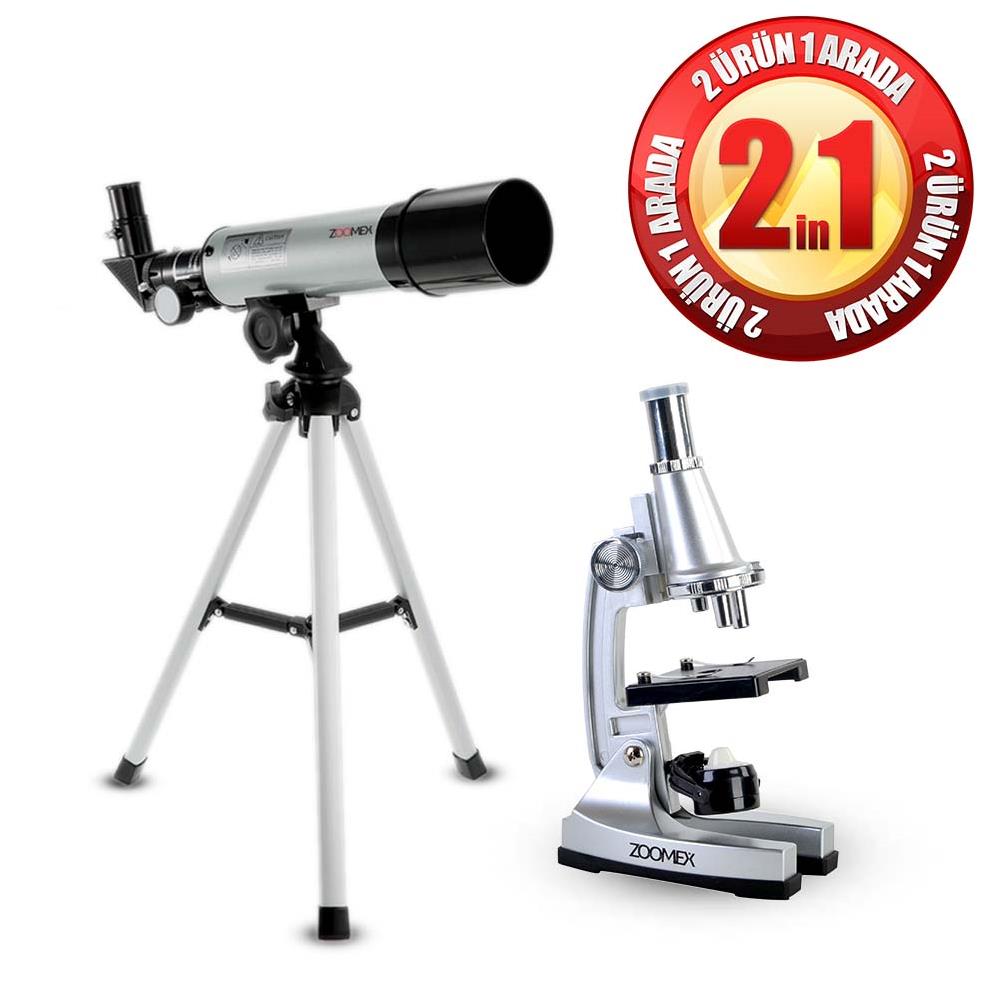 Zoomex Mikroskop Hediyeli Teleskop Seti - Senkron Teknoloji-Zoomex