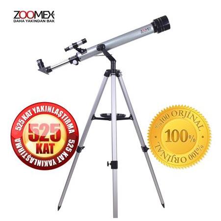 Zoomex 60F700TX Astronomik Teleskop 525X Büyütme - Taşıma Çantası HEDİYELİ - Eğitici ve Öğretici