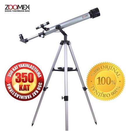 Zoomex 60F700TX Astronomik Teleskop 350X Büyütme - Taşıma Çantası HEDİYELİ - Eğitici ve Öğretici