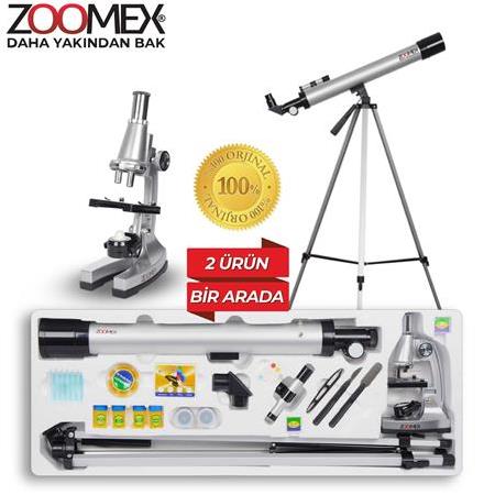 Zoomex TWMP-0406 Teleskop ve Mikroskop Seti- Eğitici ve Öğretici
