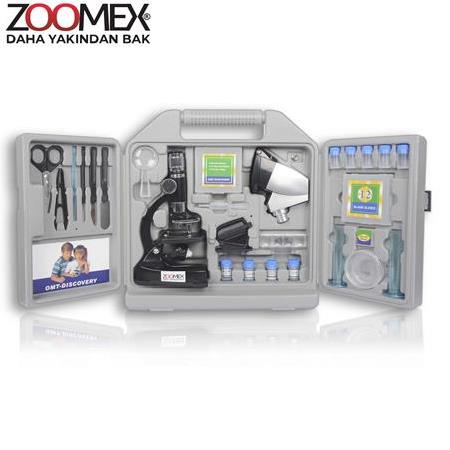Zoomex MA1500-3PZL Mikroskop Set Taşıma Çantası HEDİYELİ - 1500 Kat Büyütme - Eğitici ve Öğretici